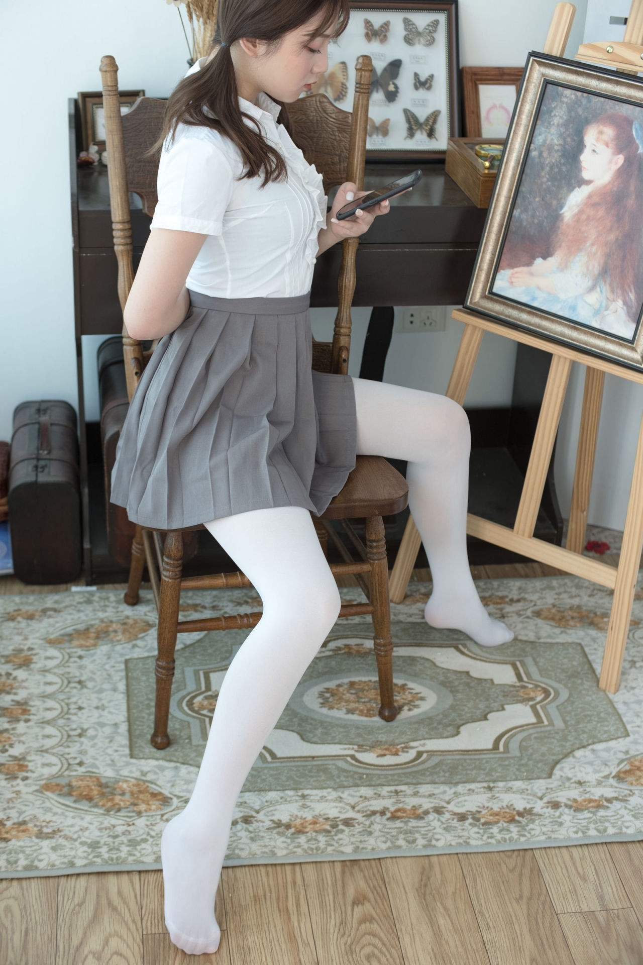 [森萝财团] BETA-020 白丝美少女 萝莉丝袜写真